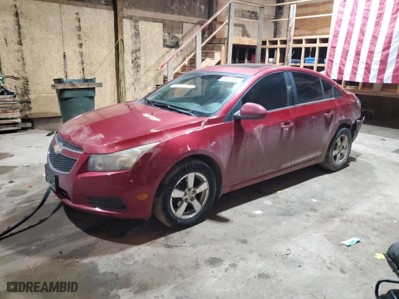 2011 Chevrolet Cruze LT w/2LT with VIN 1G1PG5S97B7176033, listed as a Copart auction lot 89051885 with 133,224 mi miles and Clean Title. Bid and sale history available at carsss.com. Image 1.