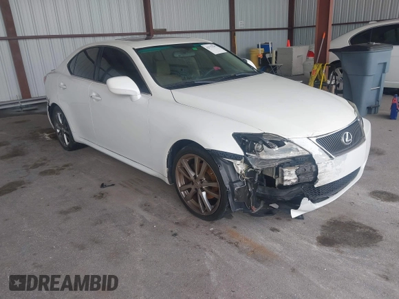 2008 Lexus IS 250 z VIN JTHBK262182068006, wystawiony jako IAAI lot #42753797 z przebiegiem 235 192 mil mil oraz . Historia ofert i sprzedaży dostępna na DreamBid. Obrazek 1.