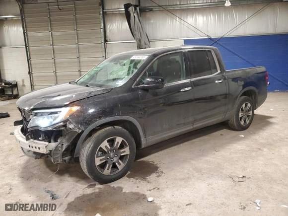 2017 Honda Ridgeline RTL-E with VIN 5FPYK3F77HB039336, listed as a Copart auction lot 45564555 with 115,809 mi miles and Salvage Title. Bid and sale history available at carsss.com. Image 1.
