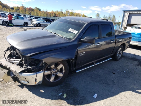 2016 Ram 1500 Lone Star with VIN 1C6RR7LM0GS337603, listed as a Copart auction lot 76386834 with 0 mi miles and Salvage Title. Bid and sale history available at carsss.com. Image 1.