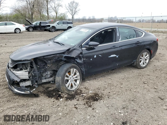 2015 Chrysler 200 Limited with VIN 1C3CCCAB5FN747342, listed as a Copart auction lot 53182605 with 132,566 mi miles and Salvage Title. Bid and sale history available at DreamBid. Image 1.