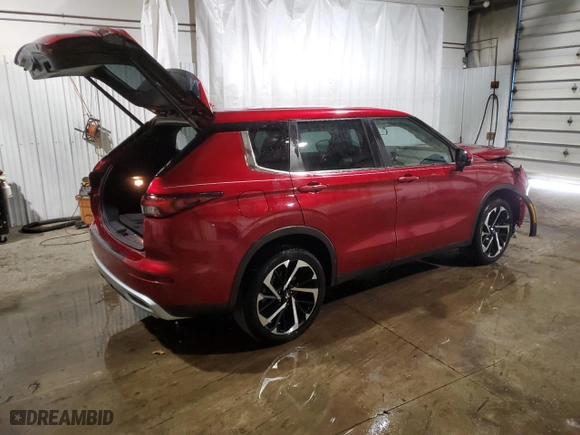 2023 Mitsubishi Outlander SE with VIN JA4J4UA81PZ045629, listed as a Copart auction lot 75544464 with 7,649 mi miles and Salvage Title. Bid and sale history available at carsss.com. Image 3.
