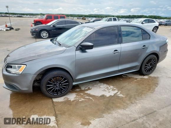 2014 Volkswagen Jetta S with VIN 3VW2K7AJ4EM226580, listed as a Copart auction lot 58539055 with 138,927 mi miles and Salvage title. Bid and sale history available at DreamBid. Image 1.