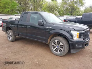 2019 Ford F-150 XL with VIN 1FTFX1E50KKC20004, listed as a IAAI auction lot 41889933 with 52,559 mi miles and . Bid and sale history available at DreamBid. Image 1.