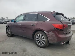 2014 Acura MDX Tech Pkg with VIN 5FRYD4H43EB043972, listed as a Copart auction lot 52950205 with 183,876 mi miles and Salvage Title. Bid and sale history available at carsss.com. Image 2.