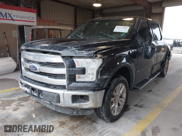 2015 Ford F-150 XL with VIN 1FTEW1CG4FKD77401, listed as a IAAI auction lot 42177021 with 162,825 mi miles. Bid and sale history available at carsss.com. Image 2.