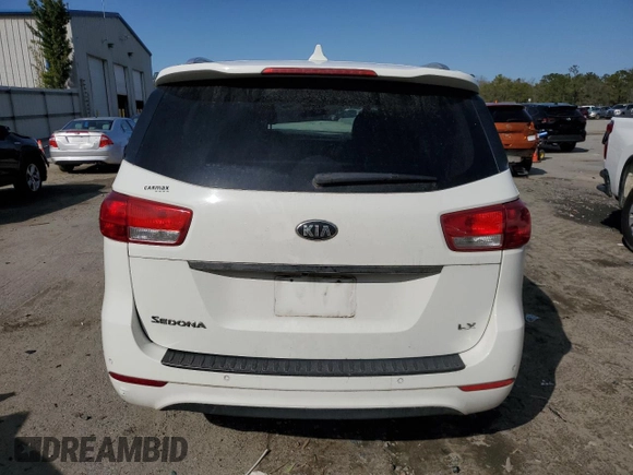 2017 Kia Sedona LX with VIN KNDMB5C1XH6237147, listed as a Copart auction lot 45484495 with Not Provided miles and Salvage Title. Bid and sale history available at DreamBid. Image 6.