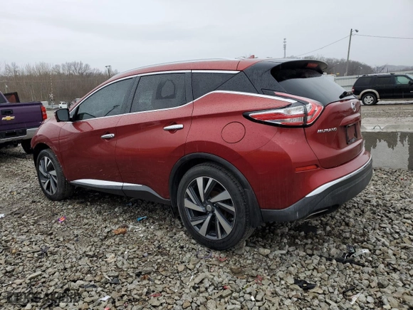 2015 Nissan Murano Platinum with VIN 5N1AZ2MH3FN265735, listed as a Copart auction lot 42741965 with 148,152 mi miles and Salvage Title. Bid and sale history available at carsss.com. Image 2.