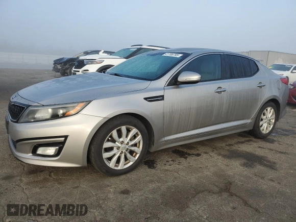 2015 Kia Optima LX with VIN 5XXGM4A78FG473769, listed as a Copart auction lot 41708795 with 123,177 mi miles and Clean Title. Bid and sale history available at DreamBid. Image 1.