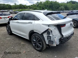 2024 Infiniti QX55 Luxe with VIN 3PCAJ5JRXRF104229, listed as a Copart auction lot 58097004 with 4,735 mi miles and Salvage title. Bid and sale history available at DreamBid. Image 2.