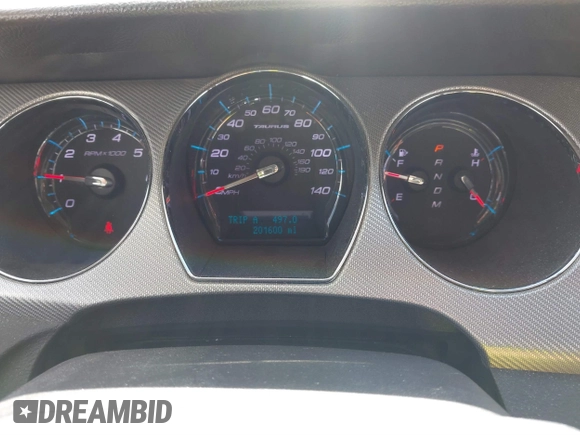2011 Ford Taurus SHO with VIN 1FAHP2KT6BG167447, listed as a IAAI auction lot 41433934 with 201,600 mi miles and . Bid and sale history available at DreamBid. Image 7.