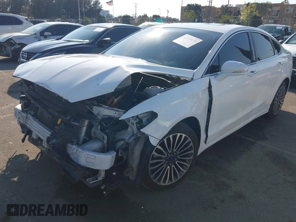 2018 Ford Fusion Titanium with VIN 3FA6P0RU0JR117158, listed as a IAAI auction lot 41435172 with 98,390 mi miles and . Bid and sale history available at DreamBid. Image 18.