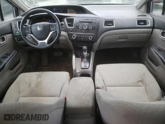 2015 Honda Civic Sedan LX with VIN 2HGFB2F55FH549248, listed as a Copart auction lot 51547385 with 124,012 mi miles and Salvage Title. Bid and sale history available at carsss.com. Image 8.