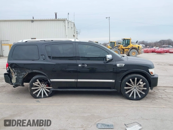2009 Infiniti QX56 with VIN 5N3AA08C09N902599, listed as a IAAI auction lot 41502266 with 174,823 mi miles. Bid and sale history available at carsss.com. Image 14.