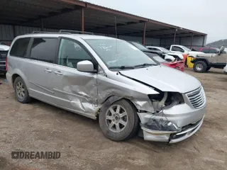 2012 Chrysler Town & Country Touring with VIN 2C4RC1BG8CR382559, listed as a IAAI auction lot 41532073 with 156,586 mi miles. Bid and sale history available at carsss.com. Image 1.