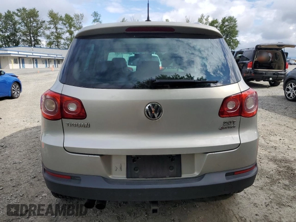 2011 Volkswagen Tiguan SE with VIN WVGBV7AX8BW539668, listed as a Copart auction lot 56858575 with 107,079 mi miles and Clean Title. Bid and sale history available at DreamBid. Image 6.