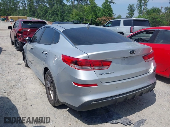 2020 Kia Optima LX with VIN 5XXGT4L3XLG429961, listed as a IAAI auction lot 42483950 with 97,677 mi miles and . Bid and sale history available at DreamBid. Image 3.