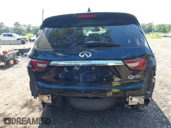 2019 Infiniti QX60 Luxe with VIN 5N1DL0MM0KC515759, listed as a IAAI auction lot 42743015 with 69,863 mi miles and . Bid and sale history available at DreamBid. Image 16.