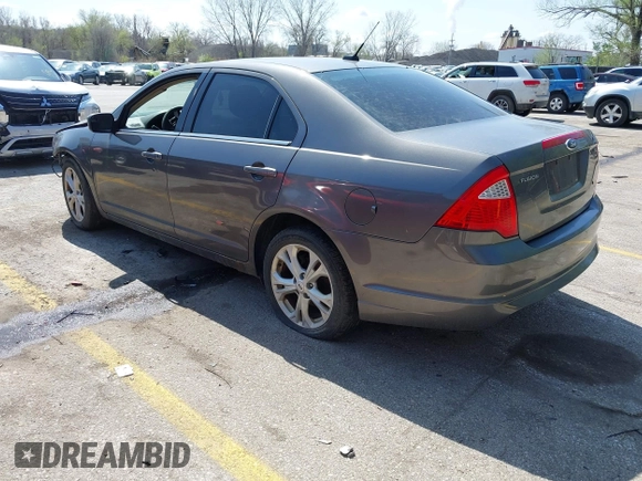 2012 Ford Fusion SE with VIN 3FAHP0HA3CR227012, listed as a IAAI auction lot 41925147 with 172,999 mi miles. Bid and sale history available at carsss.com. Image 3.