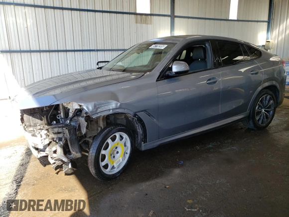 2025 BMW X6 xDrive40i with VIN 5UX33EX04S9W89514, listed as a Copart auction lot 45770205 with 0 mi miles and Clean Title. Bid and sale history available at carsss.com. Image 1.