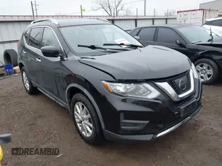 2017 Nissan Rogue SV with VIN KNMAT2MV5HP604465, listed as a IAAI auction lot 41463706 with 103,942 mi miles. Bid and sale history available at carsss.com. Image 1.