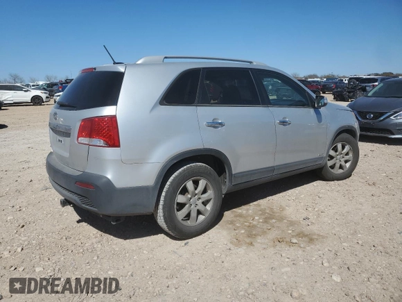 2012 Kia Sorento LX with VIN 5XYKTDA20CG218347, listed as a Copart auction lot 47980695 with 163,476 mi miles and Salvage Title. Bid and sale history available at carsss.com. Image 3.