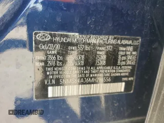 2021 Hyundai Santa Fe SEL with VIN 5NMS64AJ6MH296556, listed as a Copart auction lot 52815745 with 68,420 mi miles and Salvage Title. Bid and sale history available at carsss.com. Image 15.