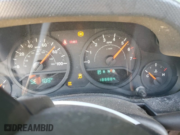 2008 Jeep Wrangler Unlimited X with VIN 1J4GB391X8L515128, listed as a Copart auction lot 74950764 with 188,884 mi miles and Salvage Title. Bid and sale history available at DreamBid. Image 9.