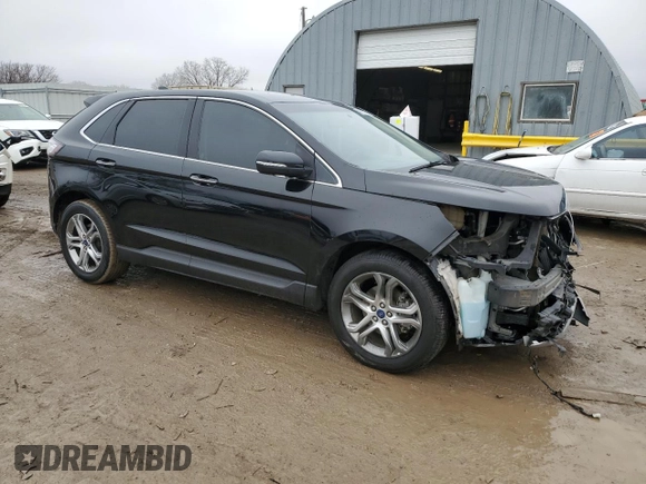 2017 Ford Edge Titanium z VIN 2FMPK3K95HBB20324, wystawiony jako Copart lot #43431055 z przebiegiem 108 006 mil mil oraz Szkoda całkowita • Salvage title. Historia ofert i sprzedaży dostępna na DreamBid. Obrazek 4.