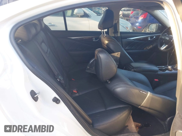 2018 Infiniti Q50 2.0t LUXE with VIN JN1CV7ARXJM280110, listed as a IAAI auction lot 41722863 with 88,878 mi miles. Bid and sale history available at carsss.com. Image 8.