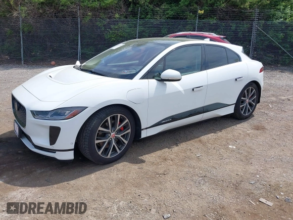 2020 Jaguar I-Pace SE with VIN SADHC2S1XL1F80407, listed as a IAAI auction lot 42033260 with 46,738 mi miles and . Bid and sale history available at DreamBid. Image 20.