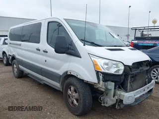2018 Ford Transit Passenger XL with VIN 1FBZX2YM5JKA29946, listed as a IAAI auction lot 41289086 with Not Provided miles and . Bid and sale history available at carsss.com. Image 1.