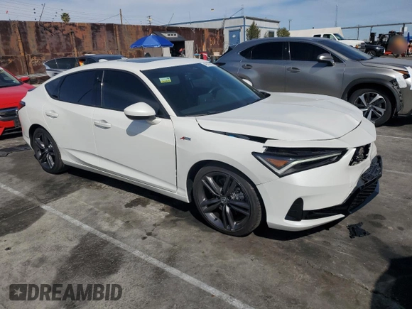 2024 Acura Integra w/A-Spec Package with VIN 19UDE4H37RA016116, listed as a Copart auction lot 48524505 with 8,603 mi miles and Salvage Title. Bid and sale history available at carsss.com. Image 4.