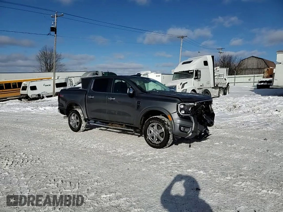 2024 Ford Ranger LARIAT with VIN 1FTER4KH7RLE16810, listed as a Copart auction lot 41364955 with 14,675 mi miles and Salvage Title. Bid and sale history available at carsss.com. Image 13.