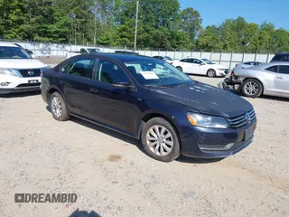 2014 Volkswagen Passat S with VIN 1VWAT7A37EC063824, listed as a IAAI auction lot 42751836 with 116,063 mi miles and . Bid and sale history available at DreamBid. Image 1.