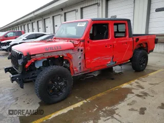 2022 Jeep Gladiator Willys с VIN 1C6HJTAG7NL167580, выставлен на аукционе Copart как лот 79895914 с пробегом 45 544 миль миль и Списание • Salvage title. История ставок и продаж доступна на DreamBid. Изображение 1.