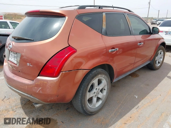 2005 Nissan Murano SE with VIN JN8AZ08T55W325115, listed as a IAAI auction lot 42036833 with 235,455 mi miles and . Bid and sale history available at DreamBid. Image 4.