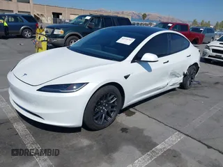2025 Tesla Model 3 Long Range with VIN 5YJ3E1EB3SF914858, listed as a IAAI auction lot 42719707 with 5,849 mi miles and . Bid and sale history available at DreamBid. Image 20.