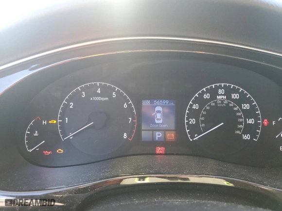 2014 Hyundai Genesis 3.8L with VIN KMHGC4DD1EU261997, listed as a Copart auction lot 49341575 with 56,599 mi miles and Salvage Title. Bid and sale history available at carsss.com. Image 9.