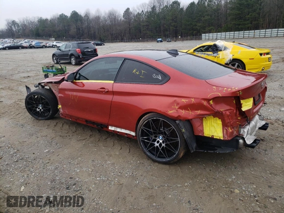 2020 BMW M4 with VIN WBS4Y9C07LFJ12184, listed as a Copart auction lot 49151884 with 19,609 mi miles and Salvage Title. Bid and sale history available at carsss.com. Image 2.