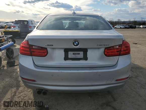 2015 BMW 3 Series 328i xDrive with VIN WBA3B5C5XFF962062, listed as a Copart auction lot 43183655 with 61,542 mi miles and Salvage Title. Bid and sale history available at carsss.com. Image 6.