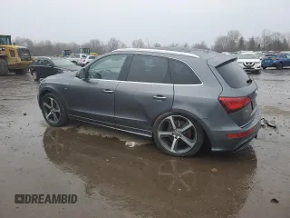 2015 Audi Q5 Premium Plus with VIN WA1DGAFP9FA031493, listed as a Copart auction lot 49801085 with 75,045 mi miles and Salvage Title. Bid and sale history available at carsss.com. Image 2.