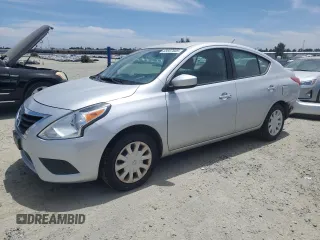 2019 Nissan Versa SV with VIN 3N1CN7AP4KL866523, listed as a Copart auction lot 63597605 with 84,437 mi miles and Salvage title. Bid and sale history available at DreamBid. Image 1.
