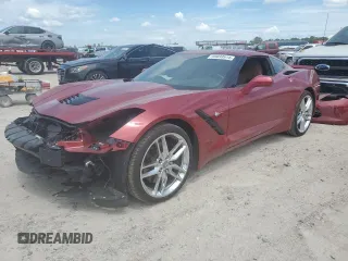 2015 Chevrolet Corvette Z51 2LT with VIN 1G1YK2D74F5100462, listed as a Copart auction lot 69493574 with 18,169 mi miles and Salvage Title. Bid and sale history available at carsss.com. Image 1.