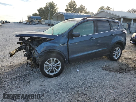 2018 Ford Escape SEL with VIN 1FMCU0HD6JUA34670, listed as a Copart auction lot 75878753 with 67,459 mi miles and Salvage Title. Bid and sale history available at carsss.com. Image 1.