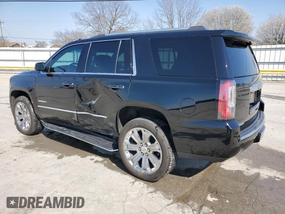 2018 GMC Yukon Denali with VIN 1GKS2CKJ6JR268742, listed as a Copart auction lot 48764105 with 162,256 mi miles and Salvage Title. Bid and sale history available at carsss.com. Image 2.