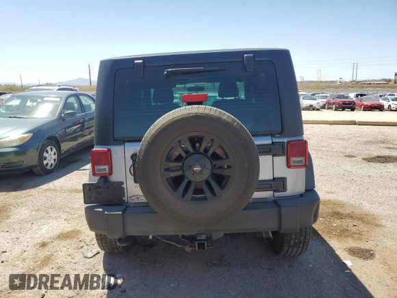 2013 Jeep Wrangler Sport with VIN 1C4AJWAG5DL706031, listed as a Copart auction lot 54594465 with 103,718 mi miles and Salvage Title. Bid and sale history available at carsss.com. Image 6.
