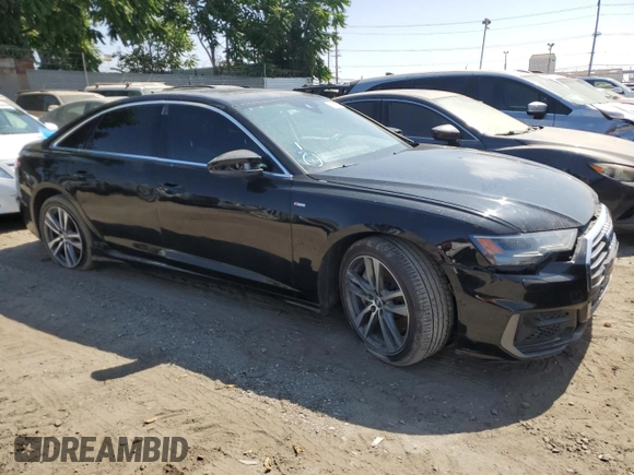 2019 Audi A6 Premium with VIN WAUK2AF2XKN035505, listed as a Copart auction lot 63650464 with 56,049 mi miles and Salvage Title. Bid and sale history available at carsss.com. Image 4.
