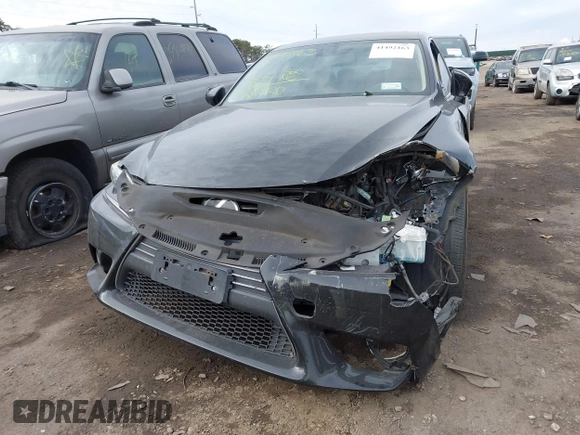 2014 Lexus IS 250 with VIN JTHCF1D21E5011420, listed as a IAAI auction lot 41492163 with 102,088 mi miles. Bid and sale history available at carsss.com. Image 6.