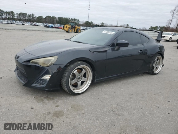 2013 Scion FR-S with VIN JF1ZNAA10D1721382, listed as a Copart auction lot 43795745 with 158,269 mi miles and Salvage Title. Bid and sale history available at carsss.com. Image 1.